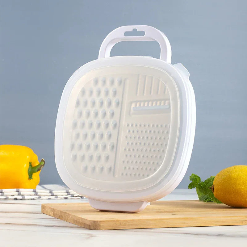 2PCS Multifunctional Kitchen Grater - Stainless Steel Cheese, Vegetable, and Fruit Shredder with Handle - Mekamart Australia