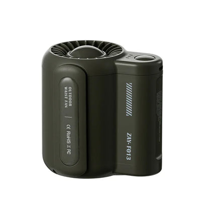 Green Outdoor Waist Fan - Portable Wearable Fan for Hands-Free Cooling - Mekamart Australia