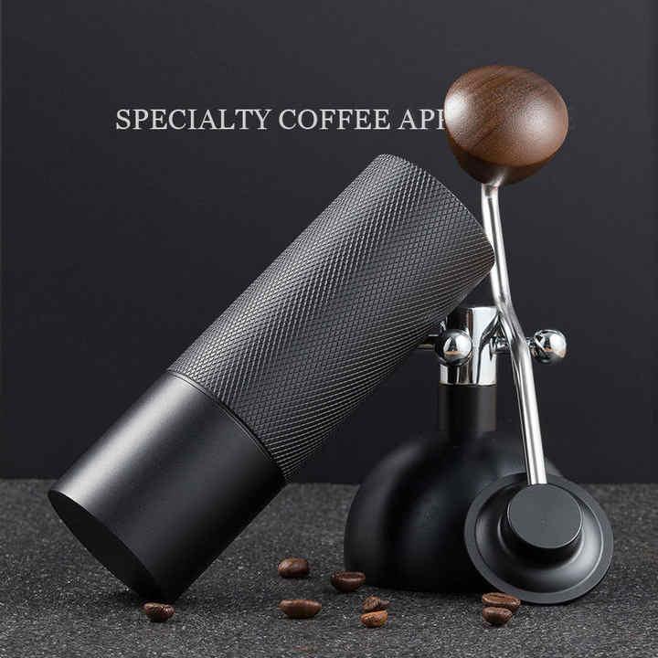 Silver Premium Manual Coffee Grinder with Adjustable Ceramic Burr - Compact and Durable for Perfect Coffee Grinding - Mekamart Australia