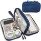 Dark Blue Portable Digital Organizer Bag - Multifunctional Storage for Power Banks, Cables, and Accessories(Photography Props Not Included) - Mekamart Australia