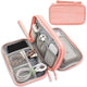 Pink Portable Digital Organizer Bag - Multifunctional Storage for Power Banks, Cables, and Accessories(Photography Props Not Included) - Mekamart Australia