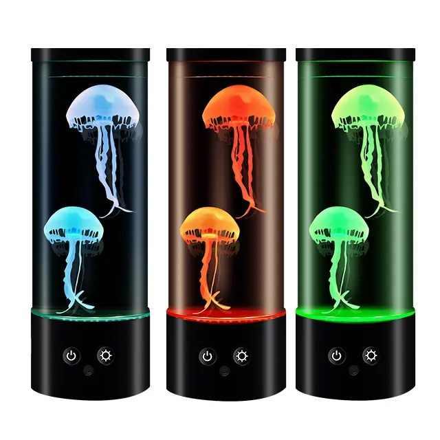 LED Jellyfish Lamp - Creative Night Light for Bedroom and Children's Room - Mekamart Australia