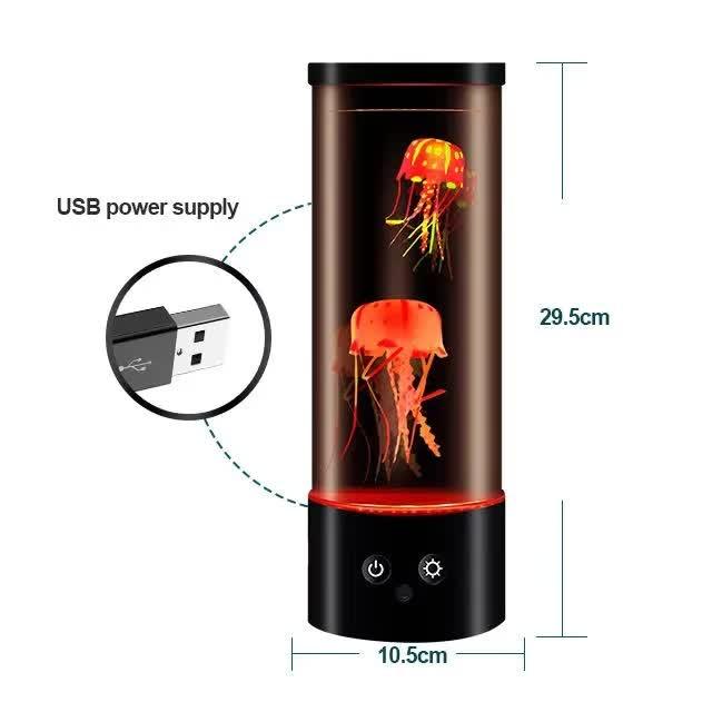 LED Jellyfish Lamp - Creative Night Light for Bedroom and Children's Room - Mekamart Australia