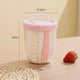 2 Pcs Pink Portable Leakproof Fruit and Salad Storage Box with Draining Function, Sealed Fresh-Keeping Bento Lunch Box with Fork, AS+PP+Silicone Material - Mekamart Australia