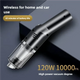 Black Wireless Portable Vacuum Cleaner - Handheld Mini Car Vacuum for Wet & Dry Use, Pet Hair Remover, Lightweight Home Cleaner - Mekamart Australia