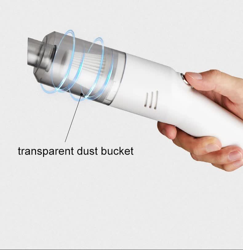 Black Wireless Portable Vacuum Cleaner - Handheld Mini Car Vacuum for Wet & Dry Use, Pet Hair Remover, Lightweight Home Cleaner - Mekamart Australia