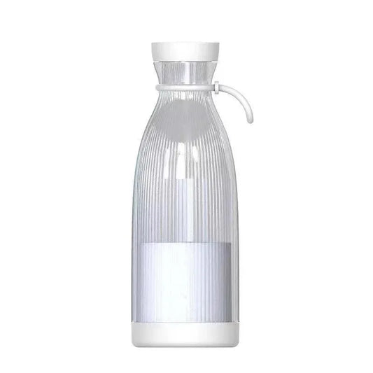 White Portable Rechargeable Blender Bottle, 500ml, USB Charging, 1200mAh, with 304 Stainless Steel Blade – For Smoothies and Juices On-The-Go - Mekamart Australia