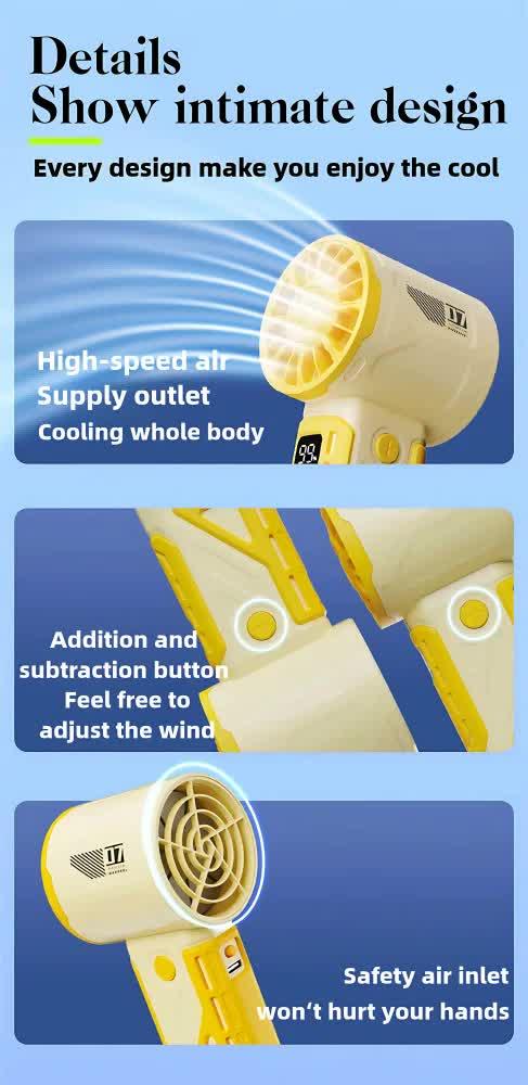 Purple 100-Speed Mecha Handheld Fan | USB Rechargeable High-Speed Mini Fan | Powerful & Silent | Lightweight 150g with 6-8 Hour Battery Life - Mekamart Australia
