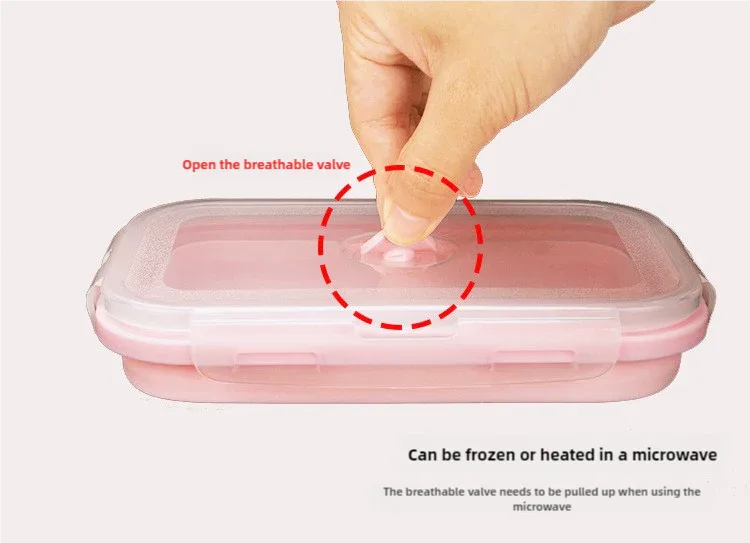 Green Collapsible Silicone Bento Box Set - 4-Piece Food-Grade Microwave & Freezer Safe Lunch Box Set - Mekamart Australia
