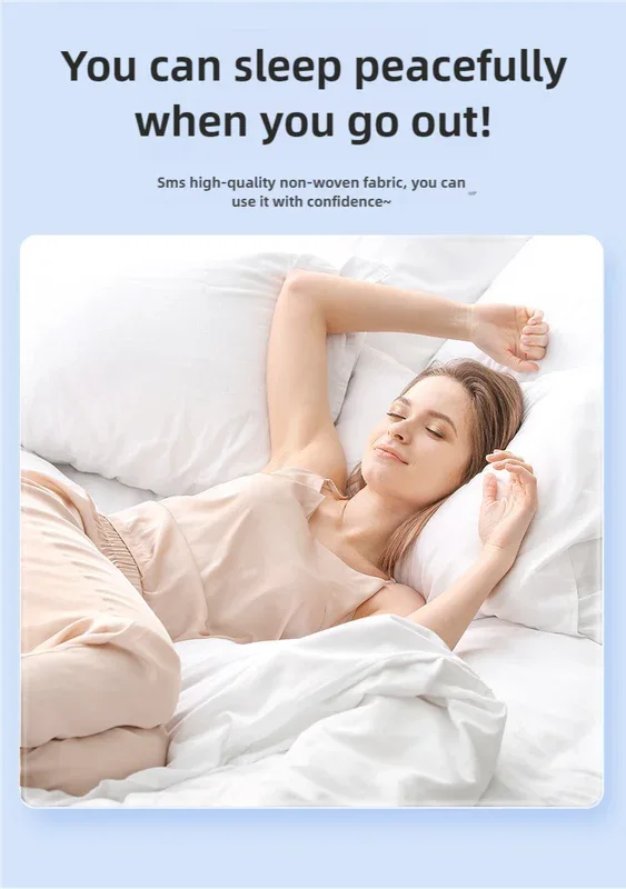 4 Packaging White Disposable Travel Bedding Set - Waterproof & Clean, Soft Non-Woven Fabric, 4 Pieces Set for Twin Beds - Mekamart Australia