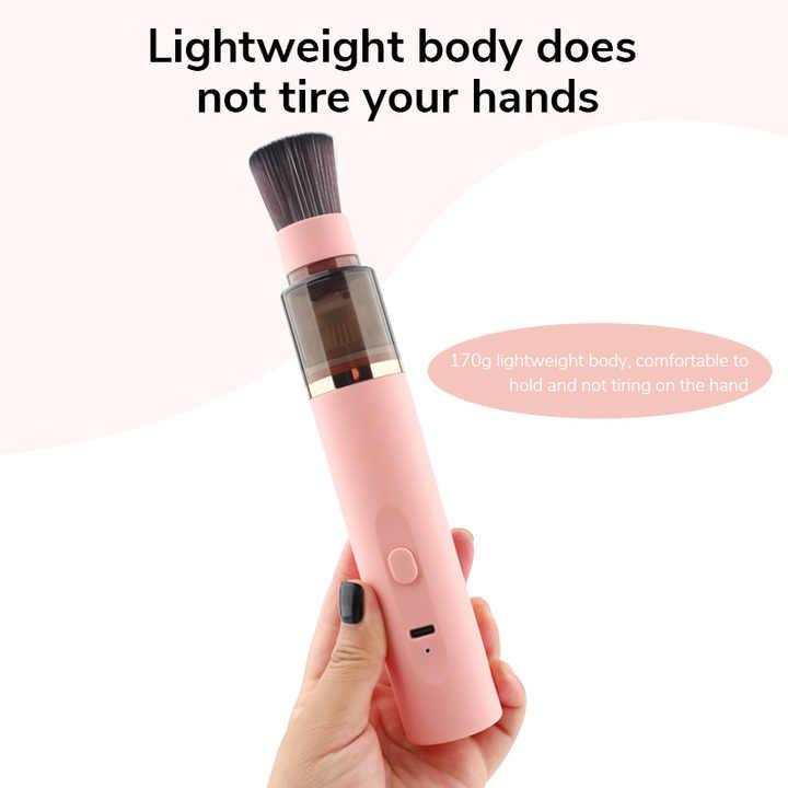 Blue Mini Portable Wireless Dust Vacuum Cleaner, Powerful and Long-Lasting Handheld Vacuum for Makeup Tables, Powder, and Dust - Mekamart Australia
