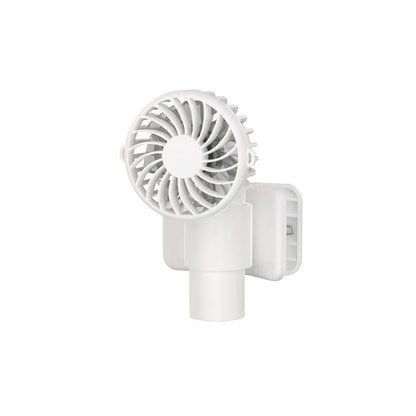 White Portable Multifunctional Clip Fan DQ261 - 1000mAh Battery, 3-Speed, Quiet Cooling for Summer - Mekamart Australia