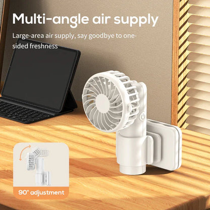 Ice Green Portable Multifunctional Clip Fan DQ261 - 1000mAh Battery, 3-Speed, Quiet Cooling for Summer - Mekamart Australia