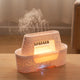 White 300ml Ultrasonic Aroma Diffuser with Cracked Light Design - Cool Mist Humidifier for Home and Office - Mekamart Australia