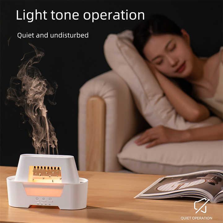 Black 300ml Ultrasonic Aroma Diffuser with Cracked Light Design - Cool Mist Humidifier for Home and Office - Mekamart Australia