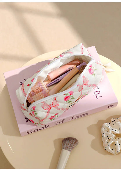 Pink Elegant 3-Piece Cosmetic Storage Set - Portable Skincare and Travel Pouch - Mekamart Australia