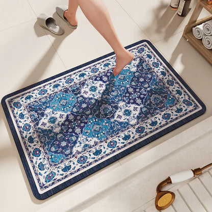 Non-Slip Diatomaceous Earth Bath Mat - Quick-Dry, Durable Toilet Rug 40x60cm - Mekamart Australia