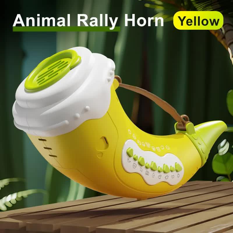 Yellow Interactive Animal Sound Whistle Horn for Kids – Lung Capacity Training and 30+ Sound Effects Toy - Mekamart Australia