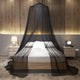Black Hanging Princess Bed Canopy Mosquito Net - Dome Bedding for Dorm Rooms & Bedrooms (Fits ≤1.5m Beds) - Mekamart Australia