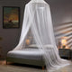 White Hanging Princess Bed Canopy Mosquito Net - Dome Bedding for Dorm Rooms & Bedrooms (Fits 1.8m-2m Beds) - Mekamart Australia