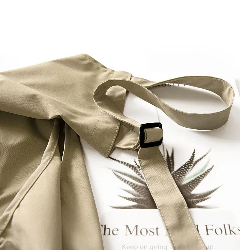 Brown Waterproof & Oil-Proof Apron - Adjustable Kitchen Apron with Pockets - Mekamart Australia