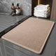 Brown Quick Dry Bathroom Rug - Non-Slip PVC Foam, Super Absorbent, 40x60cm - Mekamart Australia