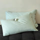 Bright Green Wide Stripes Long Staple Cotton Sateen Pillowcase Set - Jacquard Striped, Pure Cotton, 48x74cm (Pair) - Mekamart Australia