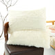Milky White Faux Fur Pillowcase Set - Crystal Velvet Plush Throw Pillow Covers, Bedding Accent (50x70cm, Pair) - Mekamart Australia