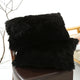 Black Faux Fur Pillowcase Set - Crystal Velvet Plush Throw Pillow Covers, Bedding Accent (50x70cm, Pair) - Mekamart Australia