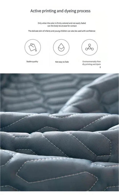 Light Orange Cooling latex texture Pillowcase Set - Latex Feeling, Solid Color, 48x74cm (Pair) - Mekamart Australia