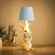 Yellow Bunny White Lampshade Adorable Rabbit Resin Table Lamp - 3-Color LED, USB Rechargeable, Touch Dimming - Mekamart Australia