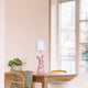 Pink Bunny White Lampshade Adorable Rabbit Resin Table Lamp - 3-Color LED, USB Rechargeable, Touch Dimming - Mekamart Australia