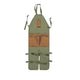 Green And Brown Gardening Leg Apron - Oxford Fabric, Multi-Pocket, Extended Design, 118x45cm, 450g - Mekamart Australia