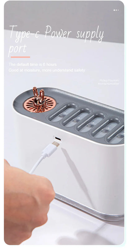 Pink Dynamic Color Changing Humidifier - Sound Control & Auto Shut-Of - Mekamart Australia