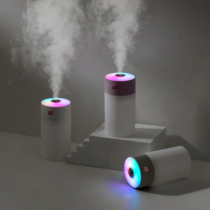 White 300ml USB Air Humidifier - Quiet Mini Humidifier for Bedroom, Office, Car - Mekamart Australia