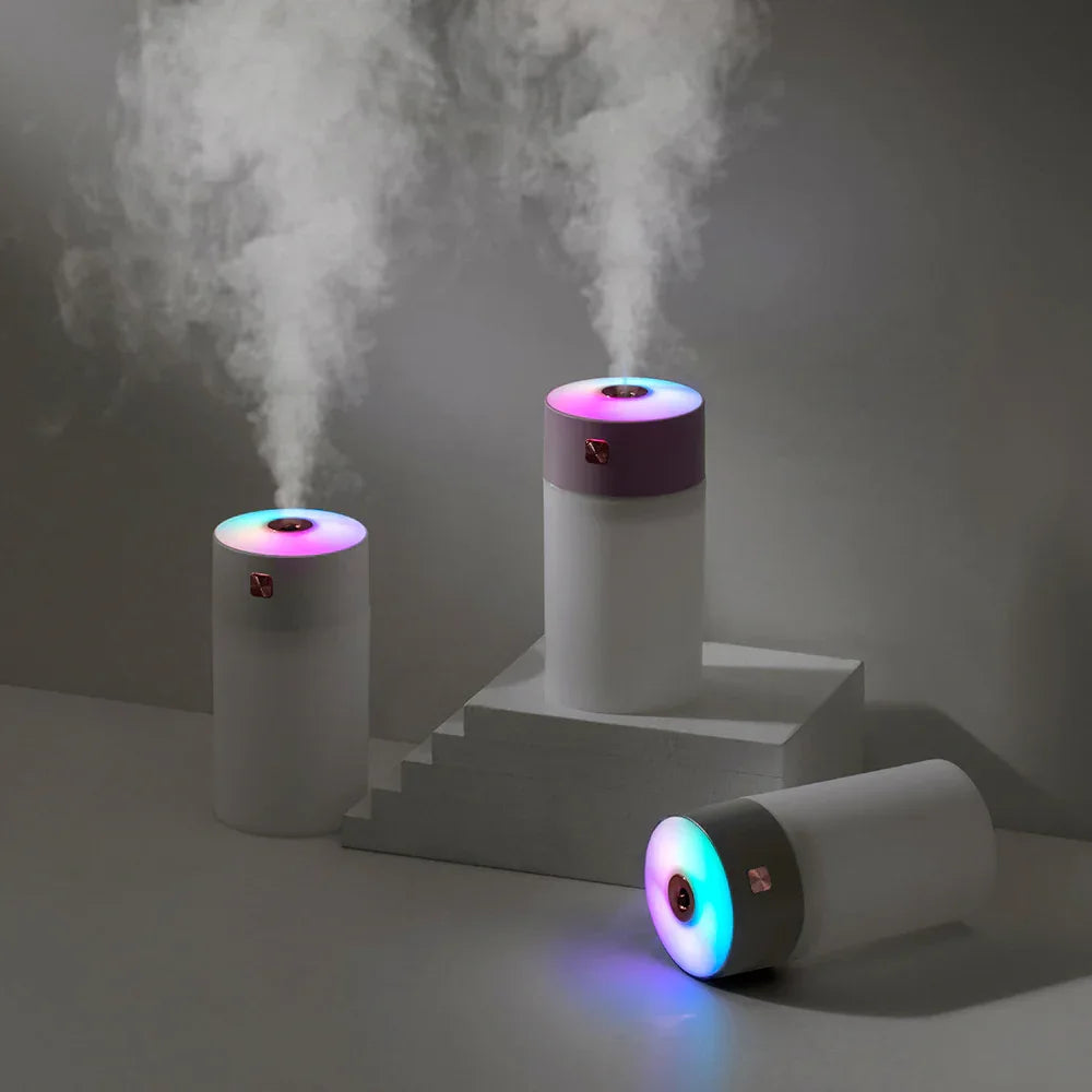 Pink 300ml USB Air Humidifier - Quiet Mini Humidifier for Bedroom, Office, Car - Mekamart Australia