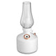 White Retro Kerosene Lamp Humidifier - Rechargeable Cool Mist Maker with Dimmable Light - Mekamart Australia