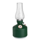 Green Retro Kerosene Lamp Humidifier - Rechargeable Cool Mist Maker with Dimmable Light - Mekamart Australia
