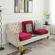 2 Pcs Claret Elegant Polyester Sofa Cover - Full Protection Against Cat Scratches & Wear - Mekamart Australia