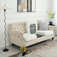2 Pcs White Elegant Polyester Sofa Cover - Full Protection Against Cat Scratches & Wear - Mekamart Australia