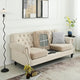 2 Pcs Khaki Elegant Polyester Sofa Cover - Full Protection Against Cat Scratches & Wear - Mekamart Australia