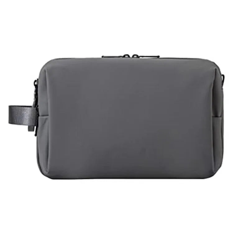 Grey Stylish Waterproof Travel Toiletry Bag Organizer - Large Capacity Shaving Kit & Makeup Case(Makeup is a prop for shooting and is not included) - Mekamart Australia