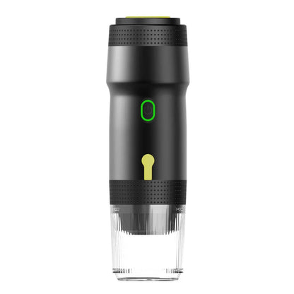 Black 3-in-1 Portable Electric Espresso Maker - Rechargeable Travel Coffee Machine for Capsules & Ground Coffee - Mekamart Australia
