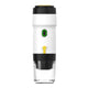 White 3-in-1 Portable Electric Espresso Maker - Rechargeable Travel Coffee Machine for Capsules & Ground Coffee - Mekamart Australia
