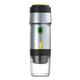 Silver 3-in-1 Portable Electric Espresso Maker - Rechargeable Travel Coffee Machine for Capsules & Ground Coffee - Mekamart Australia