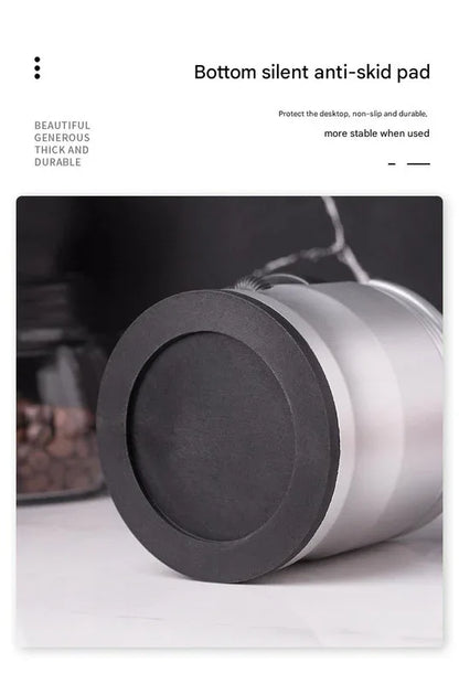 Dark Grey Round Professional Aluminum Espresso Tamping Station - Adjustable Portafilter Holder Stand - Mekamart Australia