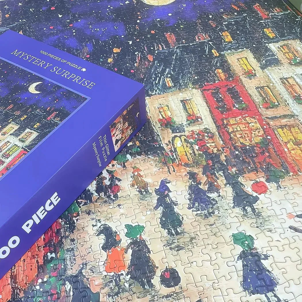 Wonderful City 1000-Piece Fine Art Jigsaw Puzzle - Premium Blue Cardboard Puzzle for Adults - Mekamart Australia