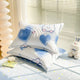 Blue Heart 100% Cotton Pillowcase Set (Pack of 2) - Breathable Standard Size 48x74cm Pure Cotton Pillow Covers - Mekamart Australia
