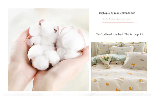 Fragrant Flowers 100% Cotton Pillowcase Set (Pack of 2) - Breathable Standard Size 48x74cm Pure Cotton Pillow Covers - Mekamart Australia