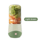Light Green Compact Portable Blender - USB Rechargeable Mini Juicer Cup with 4 Blades - Mekamart Australia